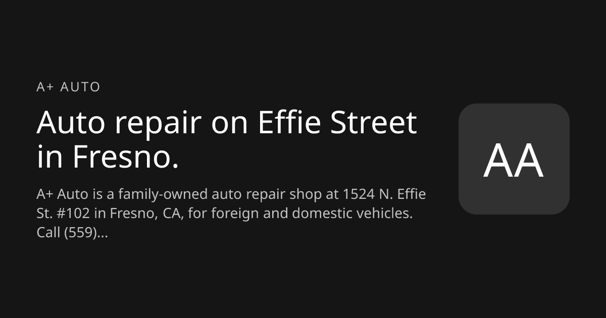 A+ Auto website