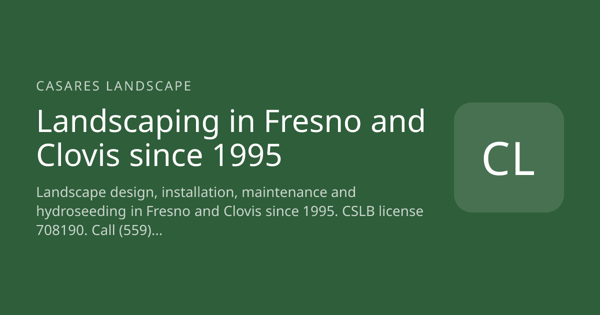 Casares Landscape website