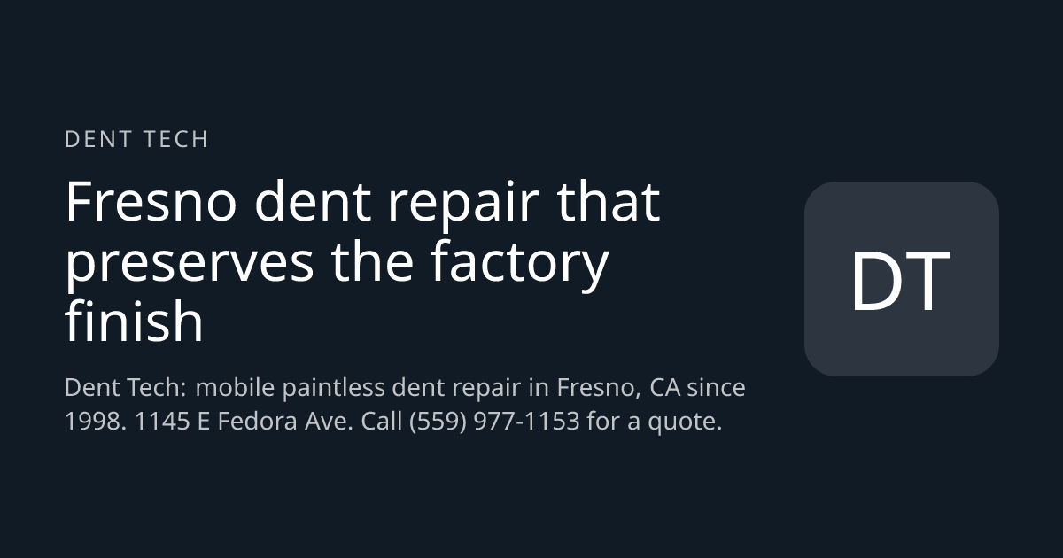 Dent Tech website
