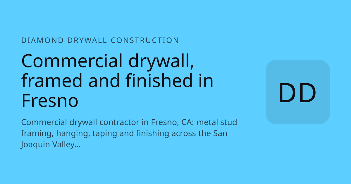 Diamond Drywall Construction website