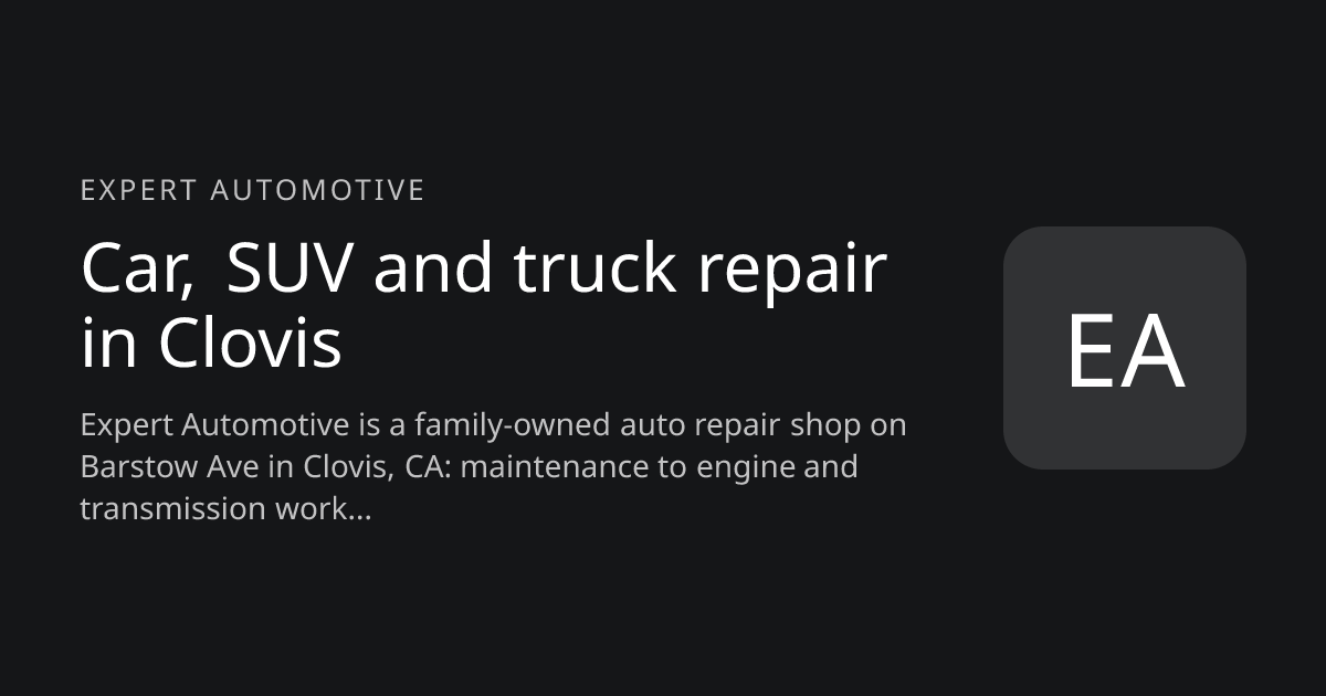 Expert Automotive website