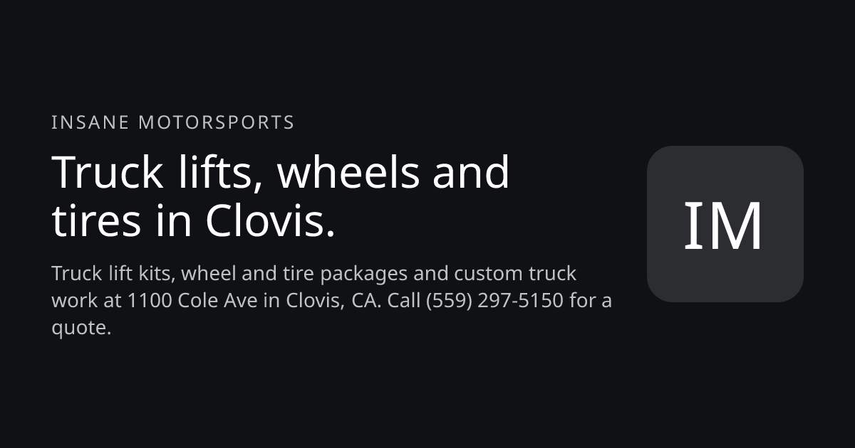 Insane Motorsports website