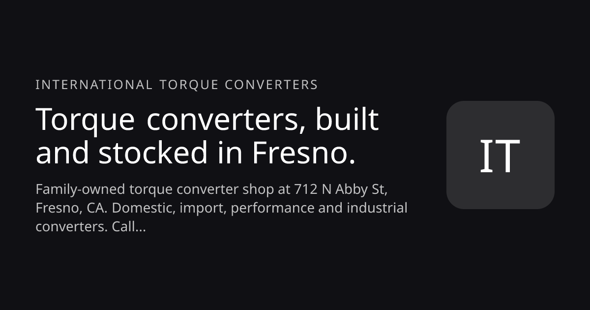 International Torque Converters website