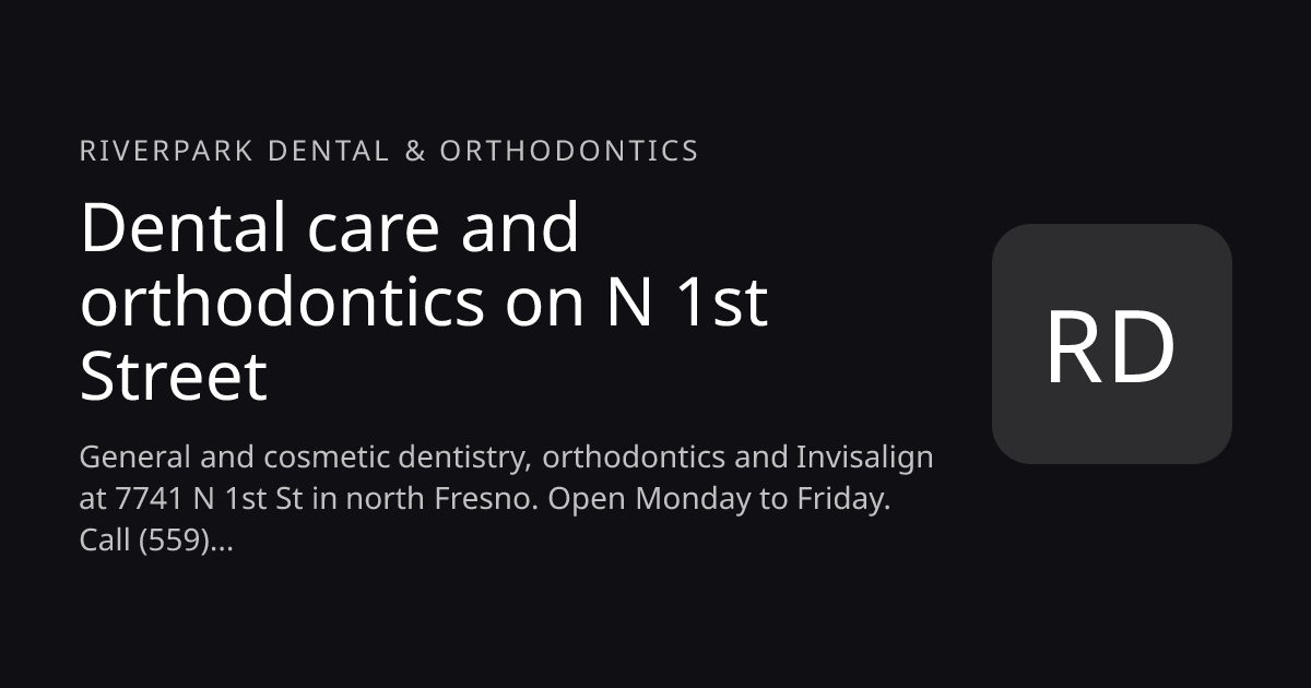 Riverpark Dental & Orthodontics website