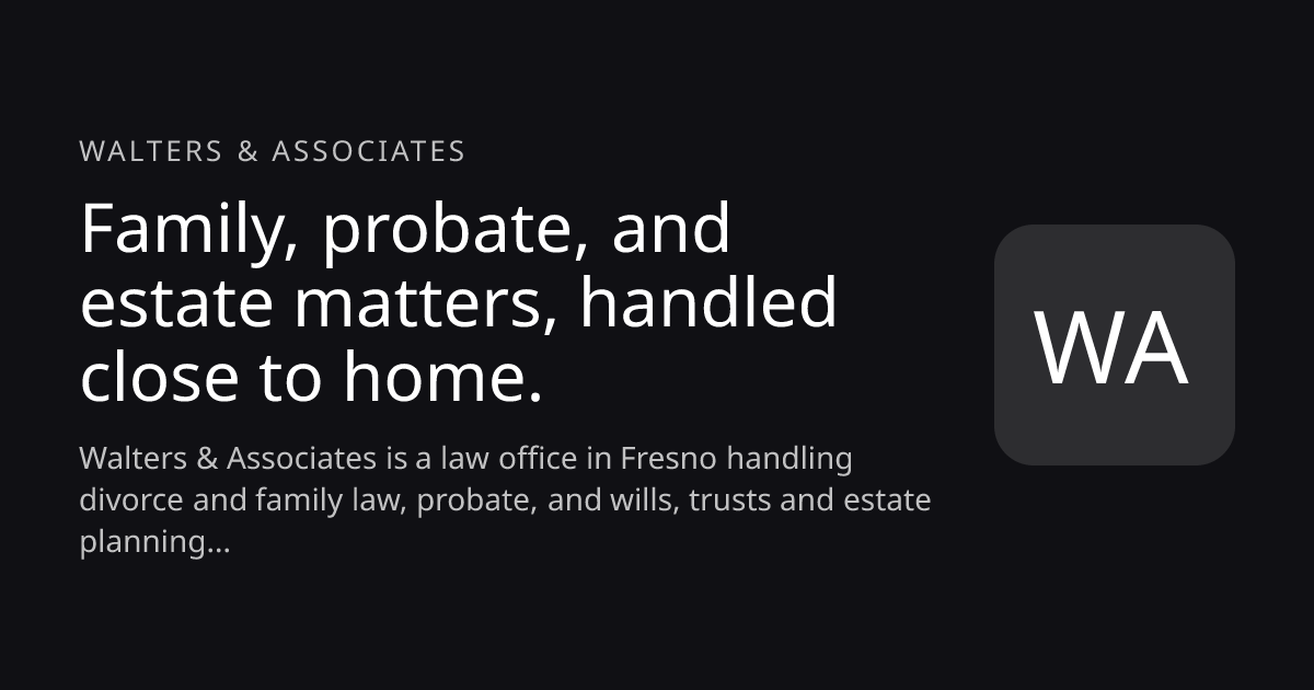 Walters & Associates website